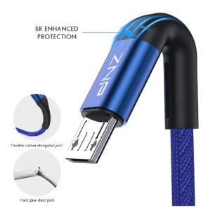ZNP 1m 2m מיקרו USB כבל טעינה מהירה עבור Xiaomi Redmi הערה 5 פרו אנדרואיד טלפון נייד נתונים כבל עבור סמסונג S7 מיקרו מטען