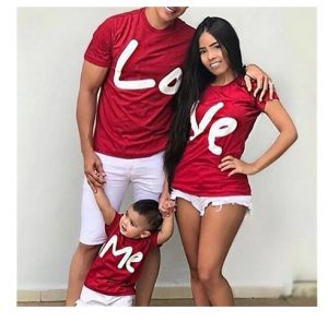 חולצת love me אבא אמא ותינוק