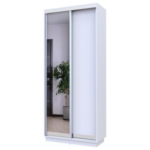 ארון הזזה 90 ס"מ כולל דלת מראה ומגירות Home Decor הום דקור
