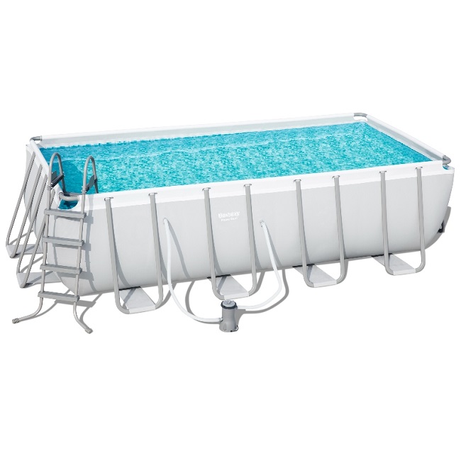 בריכה מלבנית ומשאבה Bestway 488x244x122 בסט וואי