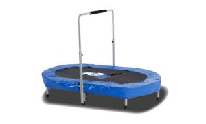 טרמפולינה אובלית מתקפלת עם ידית אחיזה במרכז JUMPANDA