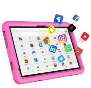טאבלט לילדים בגודל ''MeWatch Tab12 4G kids Ultra 10 - צבע ורוד