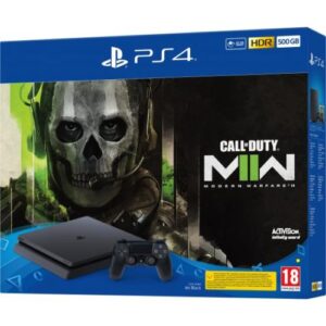 קונסולת משחק Sony PlayStation 4 Slim 500GB - צבע שחור ומשחקים