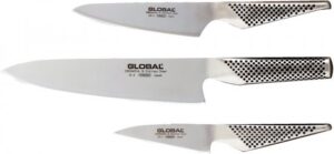 סט סכינים (G2- סכין שף, GS3- סכין עזר, GS7- סכין קילוף) Global G237