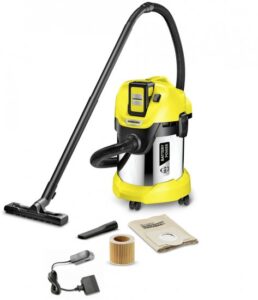 שואב אבק יבש/רטוב נטען 17 ליטר Karcher 36V WD3 Battery Premium - כולל סוללה ומטען - אחריות יבואן רשמי על ידי דן שלדן
