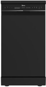 מדיח כלים צר עומד דגם WQP8-W7634C-B מבית Midea - צבע שחור