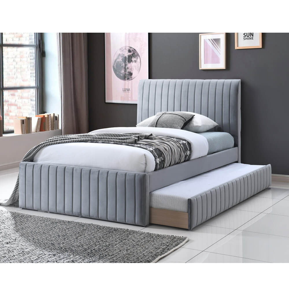 מיטה וחצי נפתחת בריפוד בד קטיפתי Home Decor הום דקור אמיגו